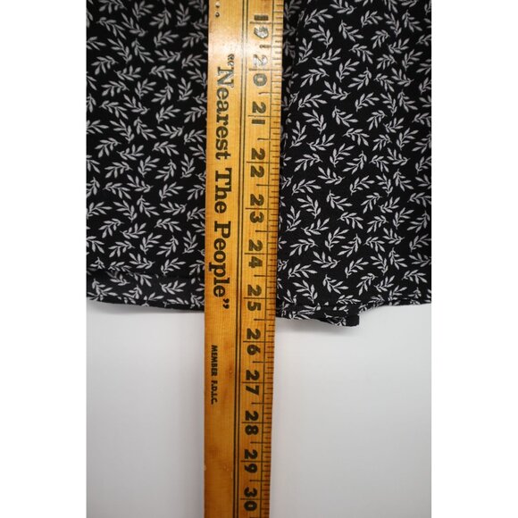 Michael Kors Floral Off-Shoulder Blouse Tie Sleeves L Lightweight & Breathable - Picture 7 of 8